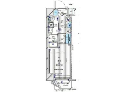 メインステージ板橋イースト(1K/2階)の間取り写真