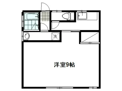 コーポ角田(1K/1階)の間取り写真