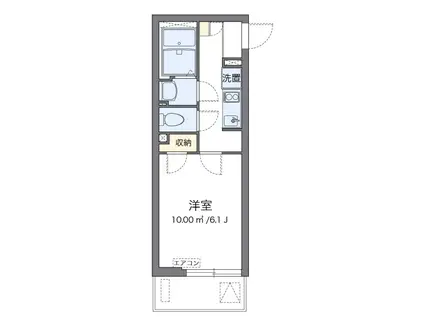 サンヒルズ(1K/1階)の間取り写真