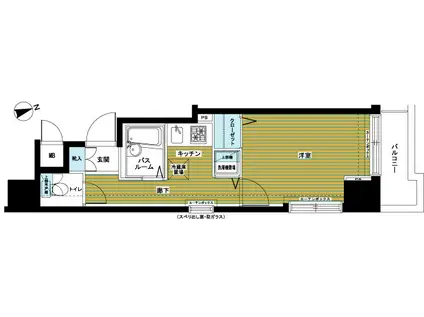 アヴァンティーク銀座東(1K/6階)の間取り写真