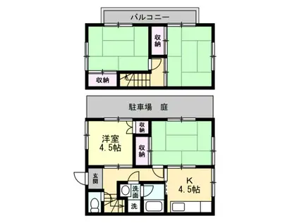 野田市古布内戸建(4K/1階)の間取り写真
