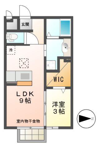 アーク野田(1LDK/2階)の間取り写真