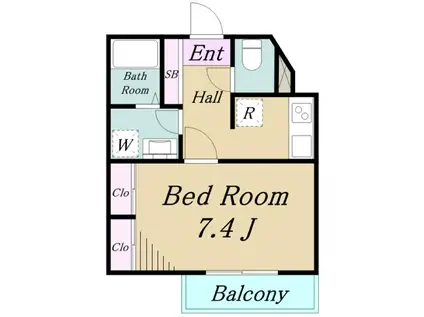 ザ・パーククロス大山(1K/3階)の間取り写真