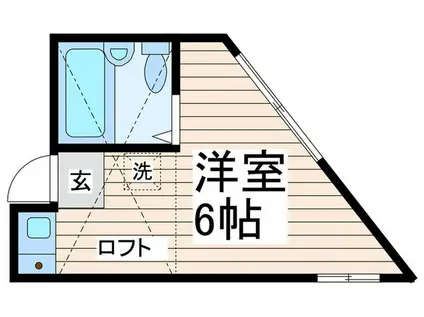 メゾン富士江古田(ワンルーム/2階)の間取り写真
