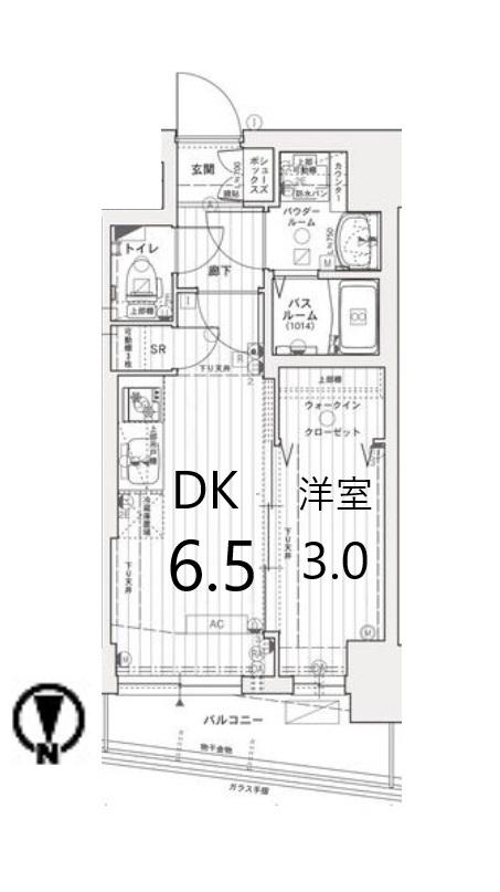 エステムコート名古屋上前津(1DK/13階)の間取り写真