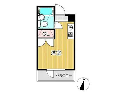 クラウディスプーン(ワンルーム/5階)の間取り写真
