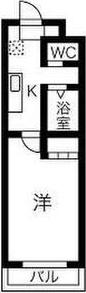 A・CITY八帖(1K/3階)の間取り写真
