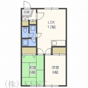 ベーシック78(2LDK/2階)の間取り写真
