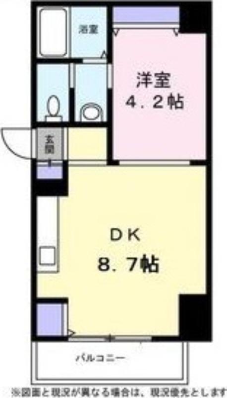 LEE北9条(1LDK/8階)の間取り写真