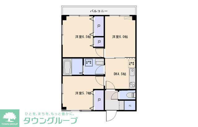 メゾンヨシザワ(3DK/2階)の間取り写真