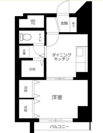 パール上池袋(1DK/4階)の間取り写真