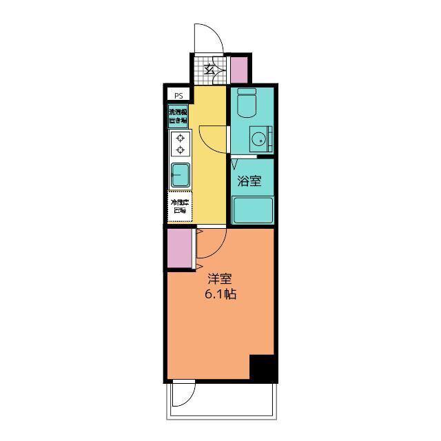 N-STAGE西船橋市川(1K/1階)の間取り写真