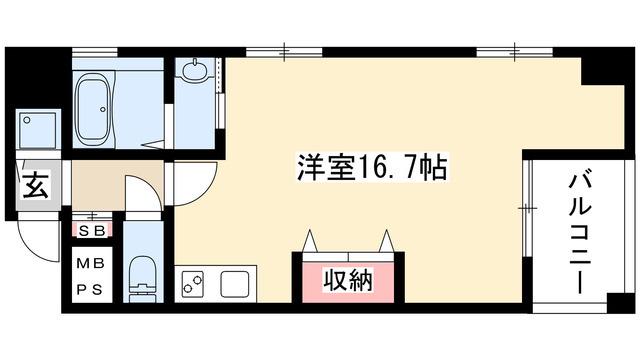 ST.REGIS IZUMI(ワンルーム/10階)の間取り写真