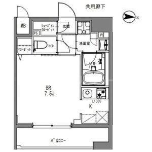 LA DOUCEUR秋葉原(ワンルーム/2階)の間取り写真
