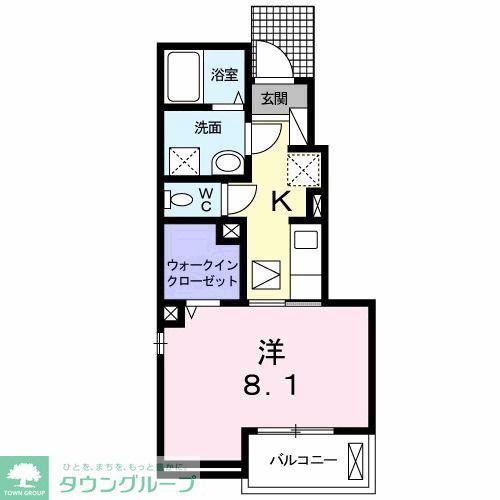 フレッシ メゾン(1K/1階)の間取り写真