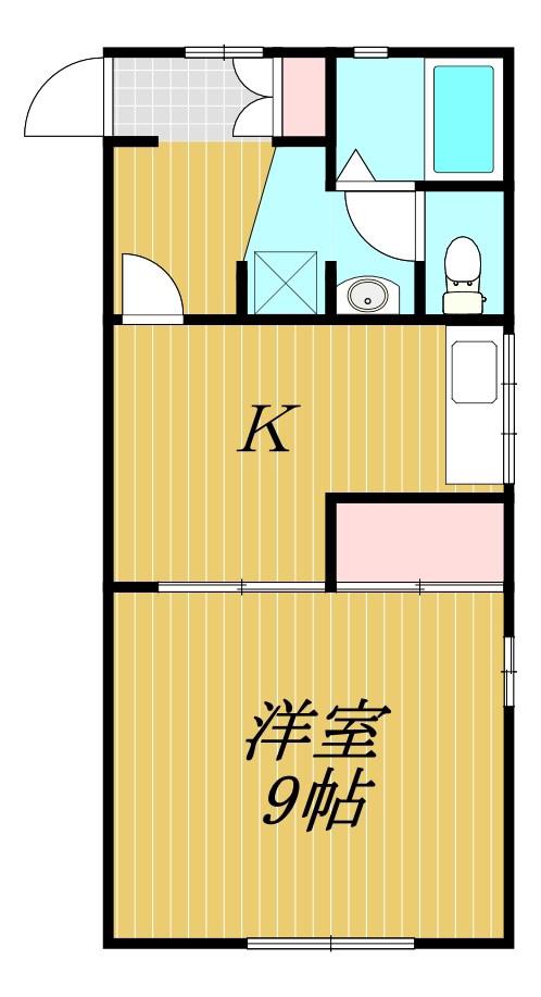 セントラルパレス(1K/1階)の間取り写真