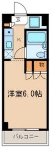 COMFORT宇田川(ワンルーム/3階)の間取り写真