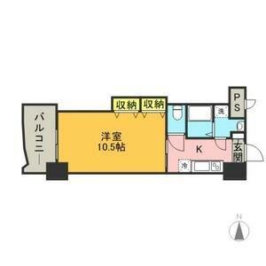 ロイヤル博多駅前(1K/7階)の間取り写真