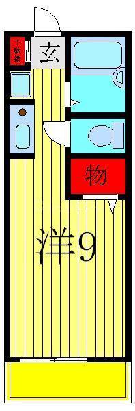 AD南柏(ワンルーム/1階)の間取り写真
