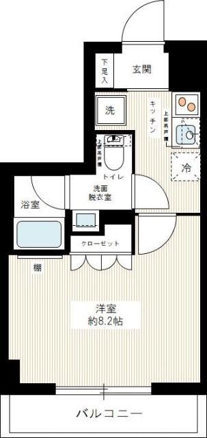 イアース練馬(1K/10階)の間取り写真