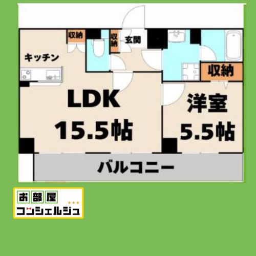 ロイヤルアベニュー(1LDK/4階)の間取り写真