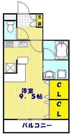 ZCO並木ビル2ND 912785(ワンルーム/3階)の間取り写真