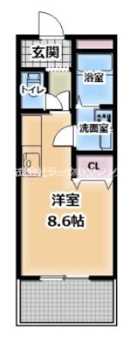 HALE KADOMA(ワンルーム/4階)の間取り写真