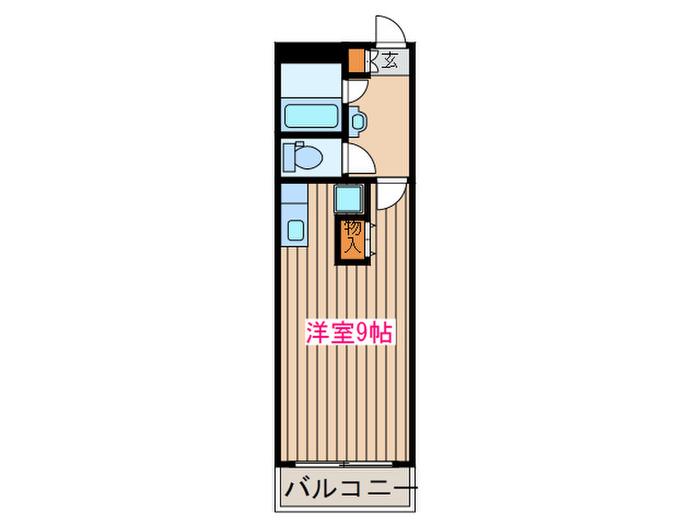 ロイヤルパーク五橋(ワンルーム/3階)の間取り写真
