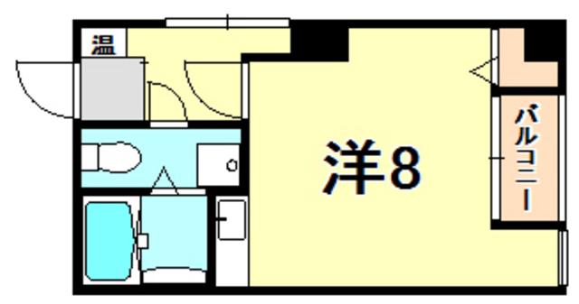 富士ビル(ワンルーム/2階)の間取り写真