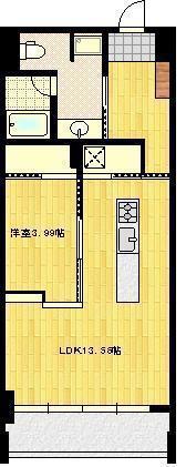 STAR VINTAGE(1LDK/3階)の間取り写真