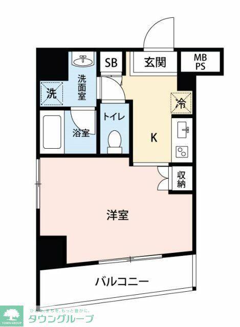 CALDO 池袋L(1K/13階)の間取り写真