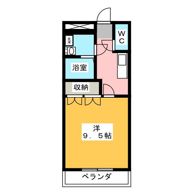 LA MARCOTTE(1K/1階)の間取り写真
