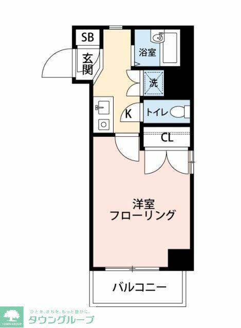プレール中村橋(1K/2階)の間取り写真