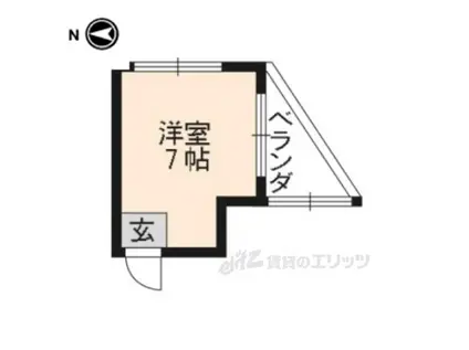 コーポ満田(ワンルーム/3階)の間取り写真