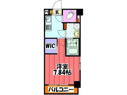 タウンライフ東山(1K/2階)の間取り写真