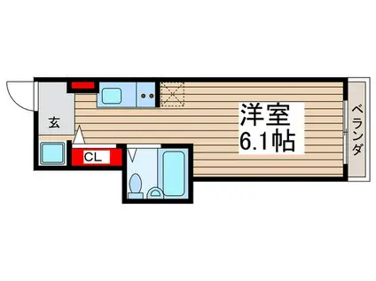 ソフィアコーポ上沢(ワンルーム/2階)の間取り写真