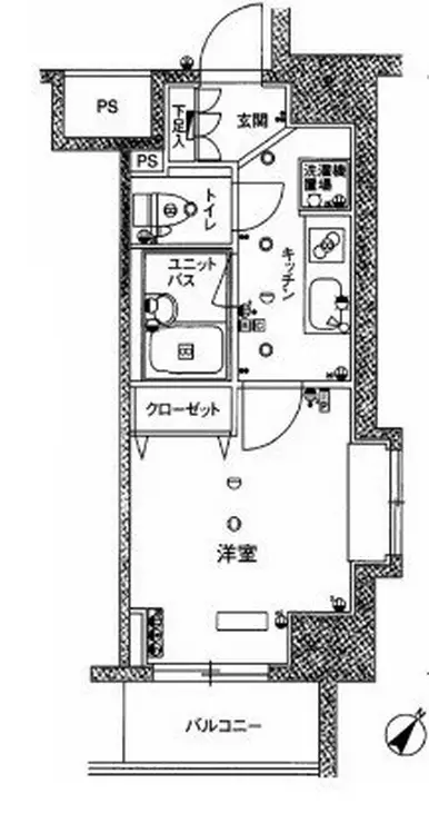 スカイコート新小岩 4階階 間取り