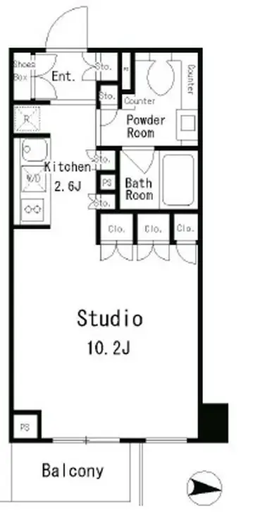 MFPRコート目黒南 4階階 間取り