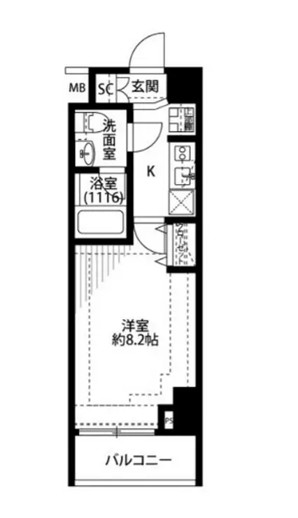 プレール・ドゥーク新宿下落合 2階階 間取り