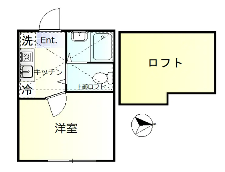 アジュール中野 1階階 間取り