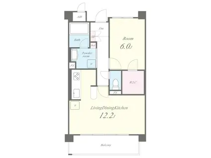 らんずFI(1LDK/2階)の間取り写真