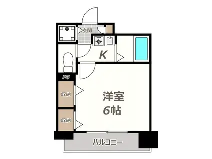 プレサンス 阿倍野阪南町(1K/7階)の間取り写真
