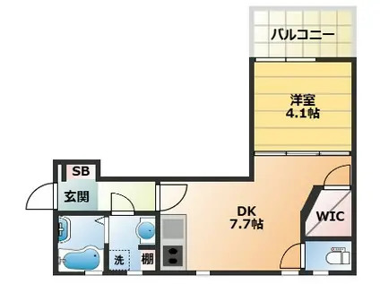 MAISON A MA FACON(1DK/1階)の間取り写真