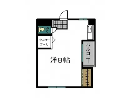 GRADO横川(ワンルーム/2階)の間取り写真