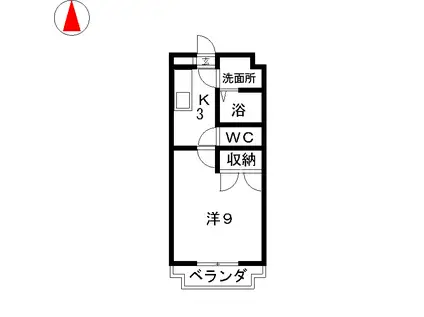 マンションセイバー(1K/1階)の間取り写真