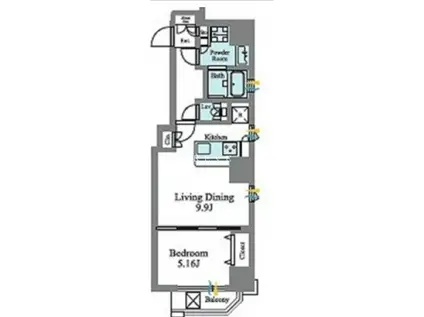 スタイルヒルズ秋葉原(1LDK/10階)の間取り写真