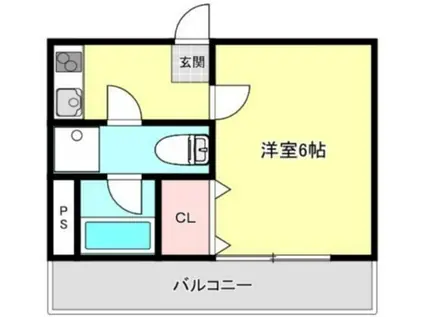 パルス鶴見中央II(1K/2階)の間取り写真