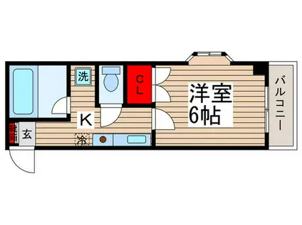 Tコーポ108(1K/3階)の間取り写真