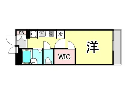 レオパレス甲子園高潮町I(1K/1階)の間取り写真