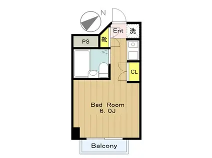 DOLLHOUSE ドールハウス(1K/3階)の間取り写真